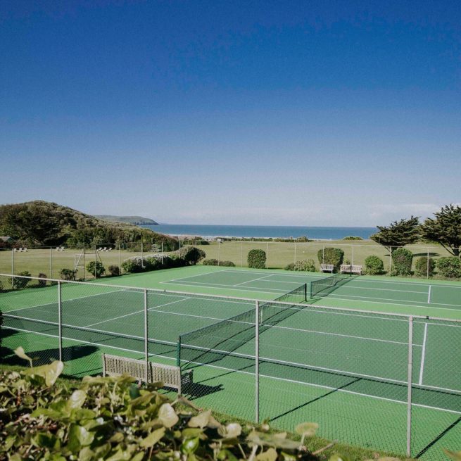 Tennis courts at Woolacombe Bay