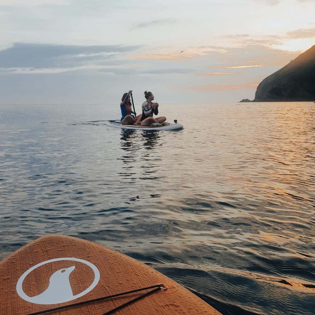 PADDLEBOARDING ON THE COAST