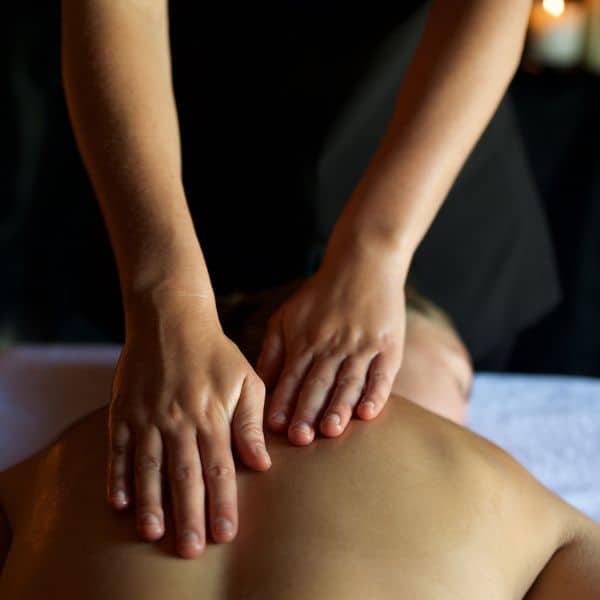 Woman having a massage