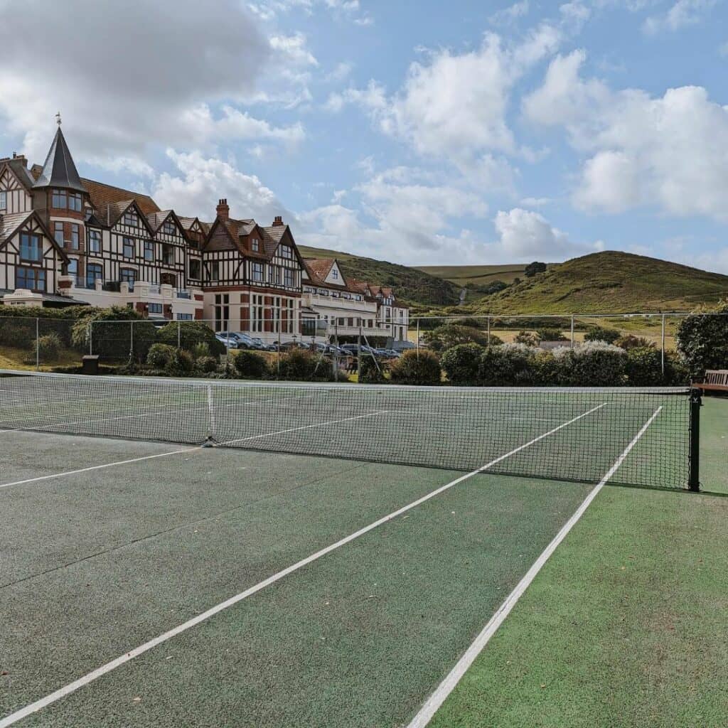Hotel Woolacombe Bay with tennis courts and grounds Devon